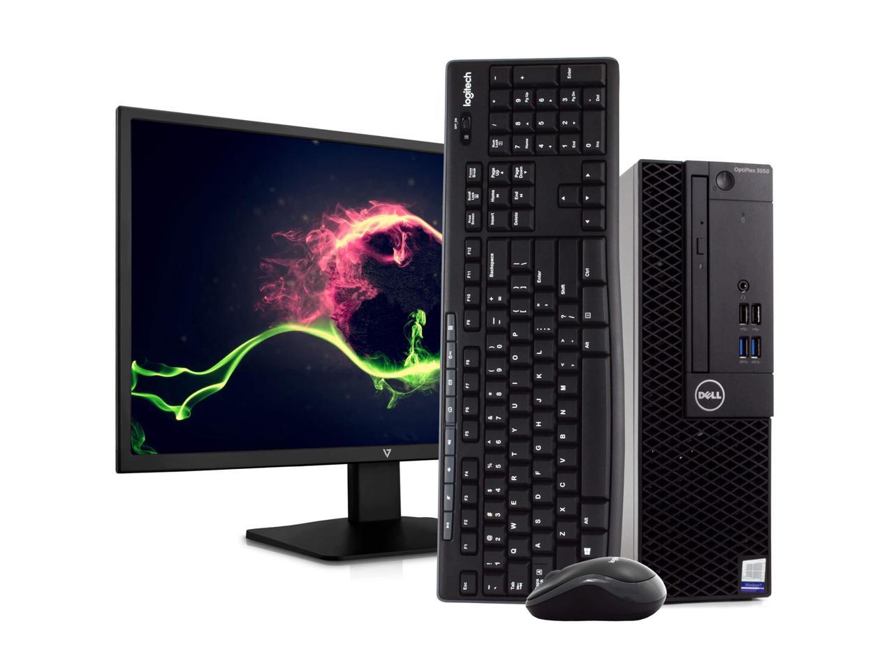 Dell OptiPlex 3050 PC Desktop Computer, Intel i5-6500 3.2GHz, 16GB RAM, 2TB HDD, Windows 10 Pro, New 23.6" FHD LED Monitor, New 16GB Flash Drive, Wireless Keyboard & Mouse, DVD, WiFi