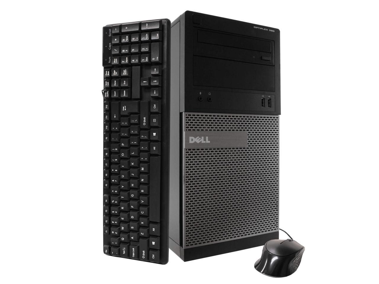 Dell Dell 390 Tower Computer PC, 3.20 GHz Intel i5 Quad Core Gen 2, 8GB DDR3 RAM, 500GB SATA Hard Drive, Windows 10 Home 64 bit (Grade B)