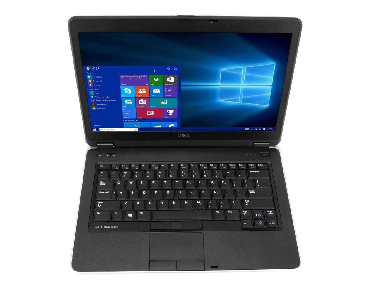 Dell Latitude E6440 Laptop Computer, 2.60 GHz Intel i5 Dual Core Gen 4, 8GB DDR3 RAM, 256GB SSD Hard Drive, Windows 10 Professional 64 Bit, 14" Screen
