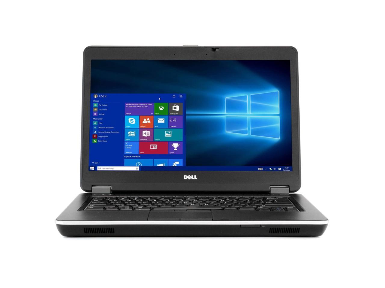 DELL LATITUDE E6440 Laptop Computer, 2.60 GHz Intel i7 Dual Core Gen 4, 4GB DDR3 RAM, 240GB Solid State Drive (SSD) SSD Hard Drive, Windows 10 Professional 64Bit, 14" Widescreen Screen (Grade B)