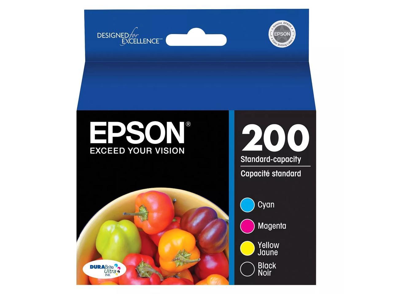 Epson Durabrite Ultra 200 Ink Cartridge - Cyan Magenta Yellow Black