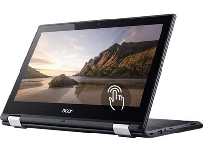 Acer Chromebook C738T-C8Q2 Tablet Computer, 1.60 GHz Intel Celeron, 4GB DDR3 RAM, 16GB SSD Hard Drive, Chrome, 11" Screen