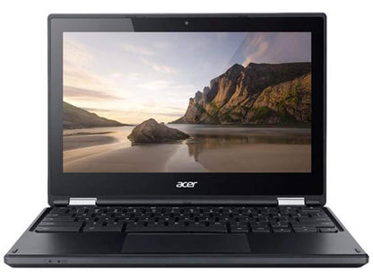 Acer Chromebook C738T-C8Q2 Tablet Computer, 1.60 GHz Intel Celeron, 4GB DDR3 RAM, 16GB SSD Hard Drive, Chrome, 11" Screen