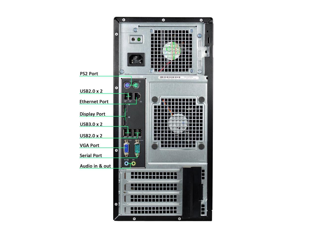 Dell Optiplex 9020 Mini-Tower Desktop, Quad Core i7 4770 3.4Ghz, 16GB DDR3 RAM, 512GB SSD Hard Drive, Windows 10 Pro