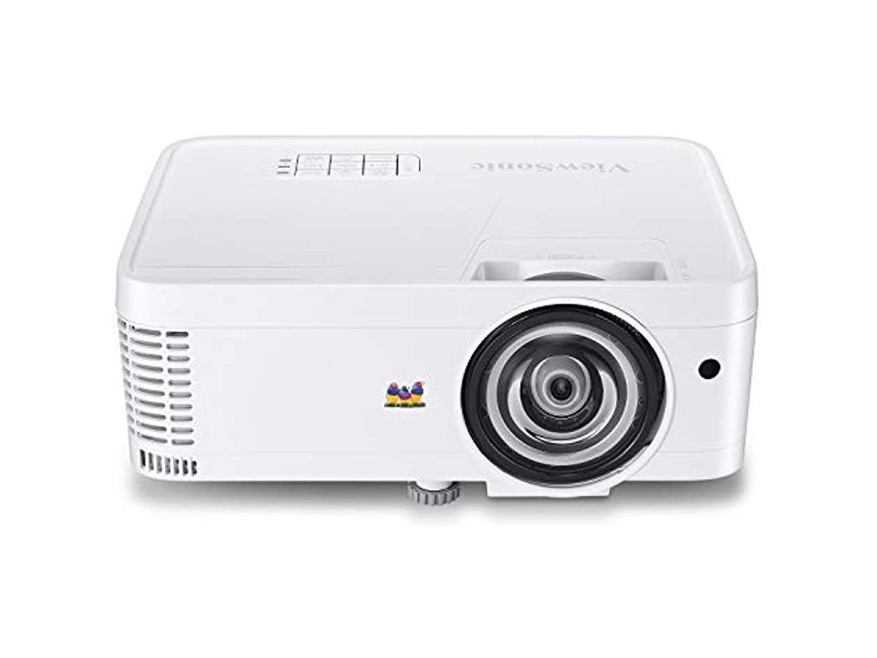 ViewSonic PS501W 3400 Lumens WXGA HDMI Short Throw Projector for Home and Office