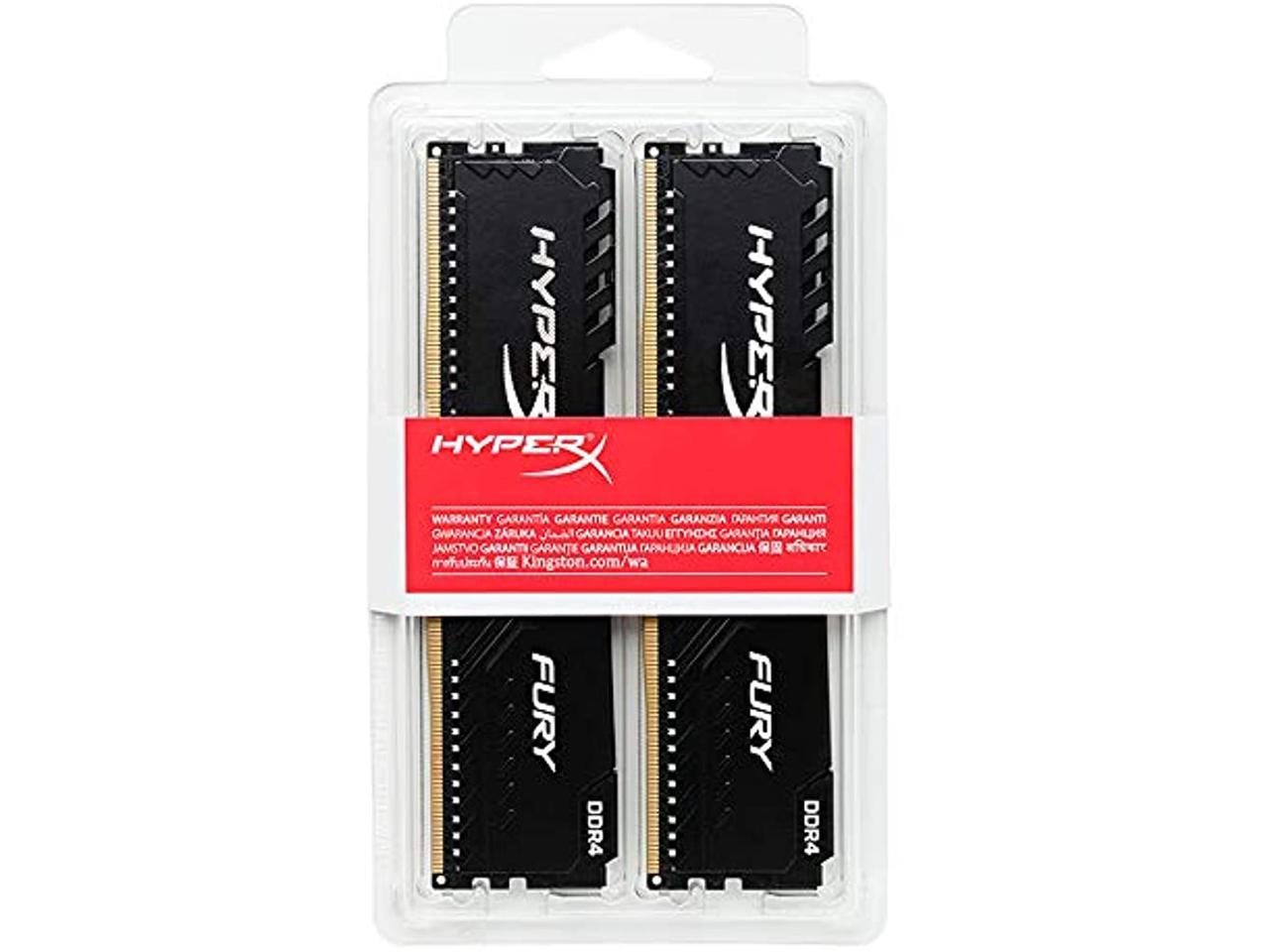 HyperX FURY 8GB (2 x 4GB) 288-Pin DDR4 SDRAM DDR4 2666 (PC4 21300) Desktop Memory Model HX426C16FB3K2/8