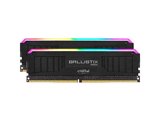 Crucial Ballistix MAX RGB 16GB (2 x 8GB) 288-Pin DDR4 SDRAM DDR4 4400 (PC4 35200) Intel XMP 2.0 Desktop Memory Model BLM2K8G44C19U4BL
