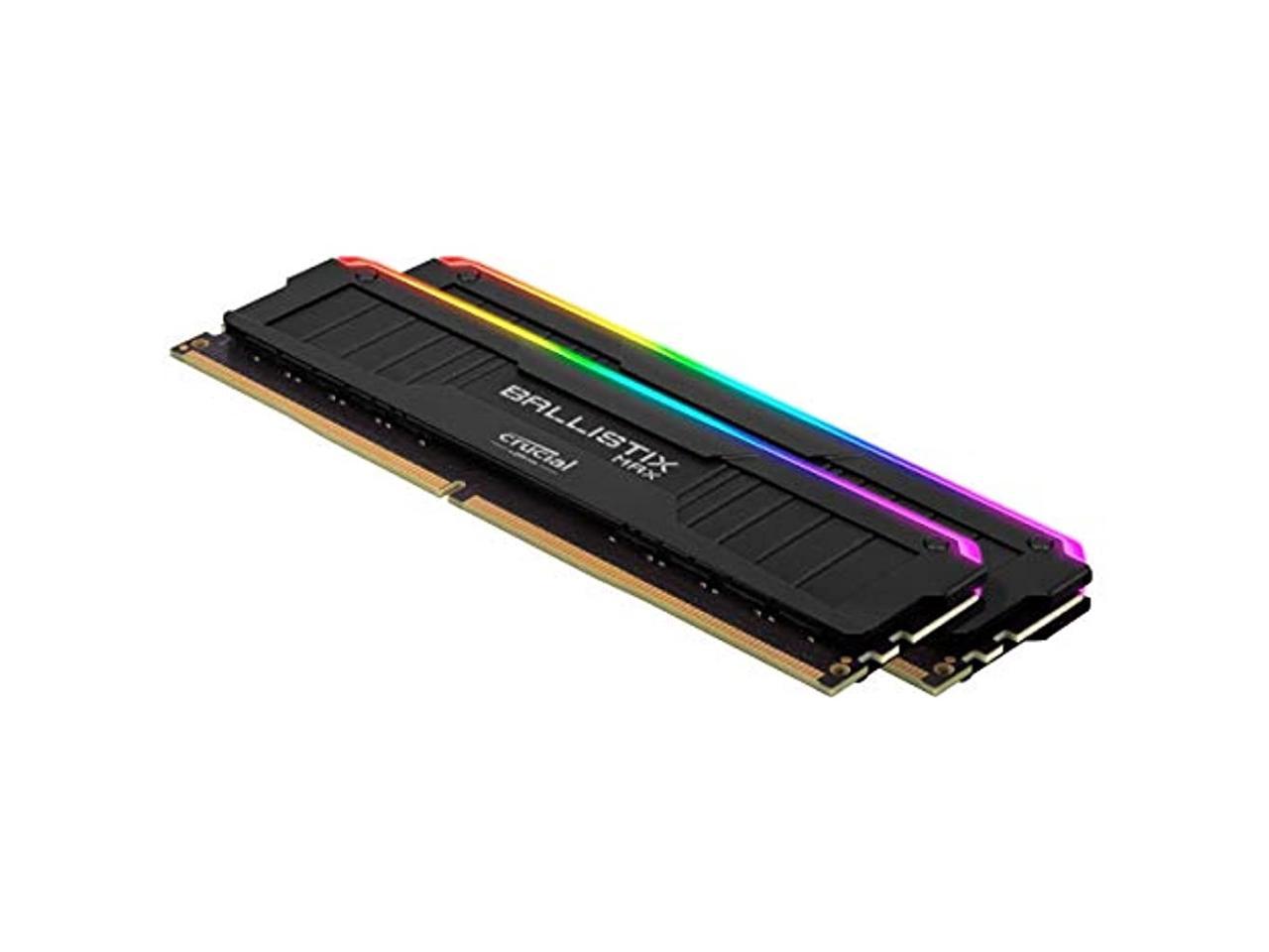 Crucial Ballistix MAX RGB 16GB (2 x 8GB) 288-Pin DDR4 SDRAM DDR4 4400 (PC4 35200) Intel XMP 2.0 Desktop Memory Model BLM2K8G44C19U4BL