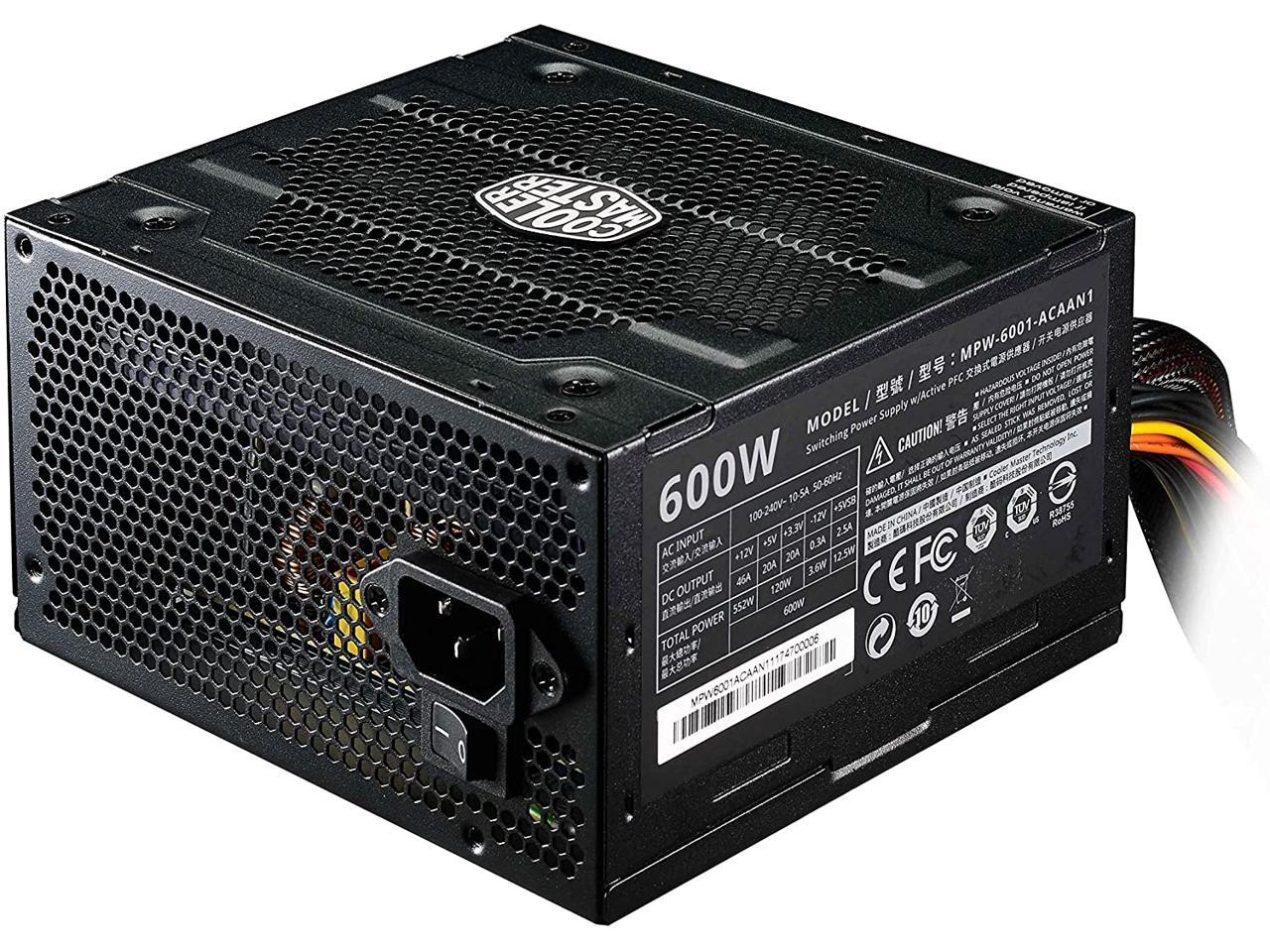 CoolerMaster Elite V3 MPW-6001-ACAAN1-US 600W ATX 12V Power Supply