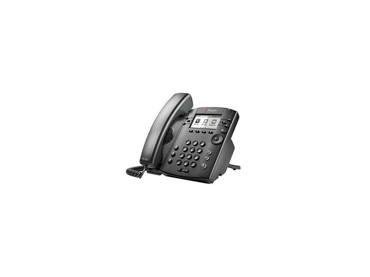 Polycom VVX 301 (2200-48350-019) Skype for Business Media Phones, PoE