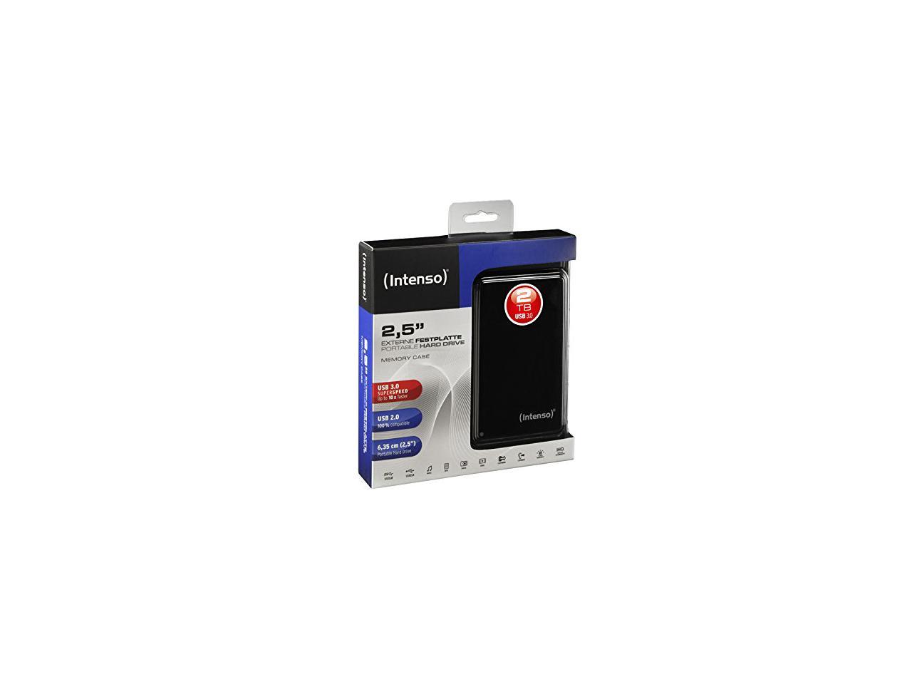 Intenso 2TB Portable Hard Drive USB 3.0 Model 6021580 Black