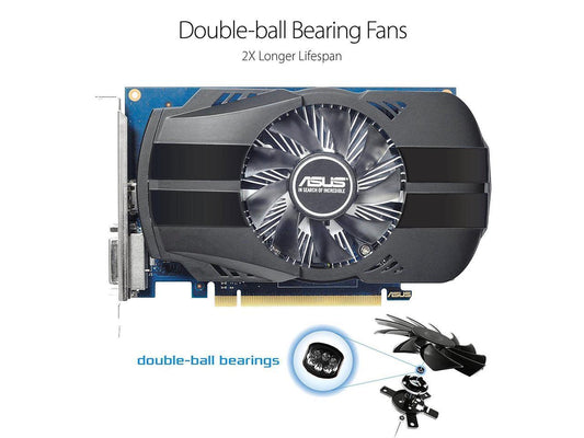 ASUS GeForce GT 1030 90YV0AU0-M0NA00 2GB 64-Bit GDDR5 PCI Express 3.0 HDCP Ready Video Card