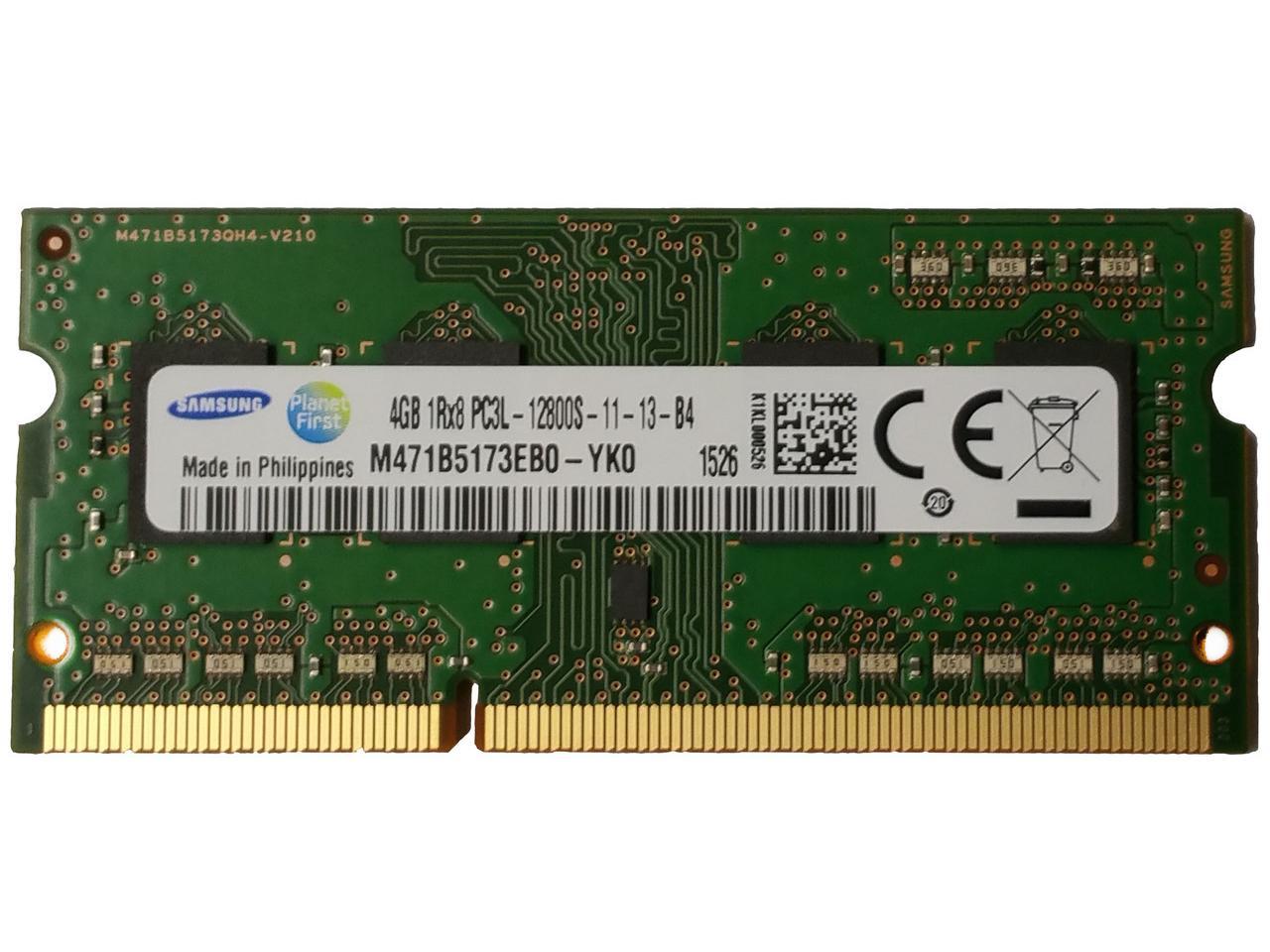 SAMSUNG M471B5173Eb0-Yk0 4Gb Ddr3 Pc12800 Sodimm Cl11 512Mx8 204P Sodimm Laptop Memory Module-M471B5173Eb0-Yk0