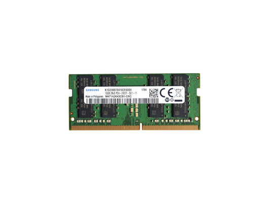 Samsung 16GB DDR4 PC4-19200, 2400MHz, 260 PIN SODIMM, CL 17, 1.2V, ram memory module, M471A2K43CB1-CRC