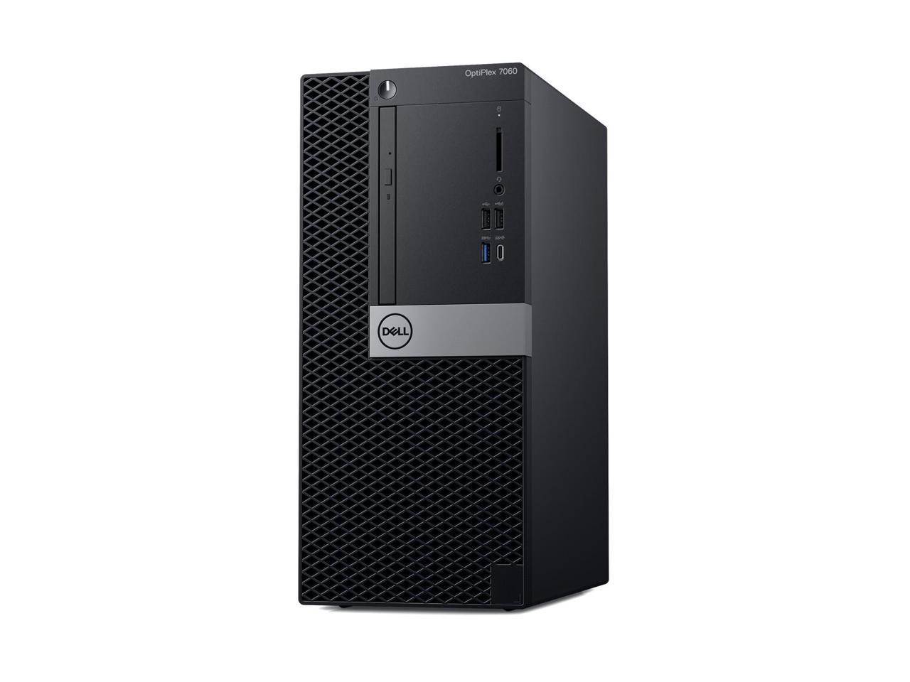 Dell OptiPlex 7060 Desktop Computer GH6JJ - Core i7 i7-8700 - 8 GB RAM - 500 GB HDD - Mini-tower - Windows 10 Pro 64-bit - AMD Radeon RX 550 4 GB - DVD-Writer - English Keyboard