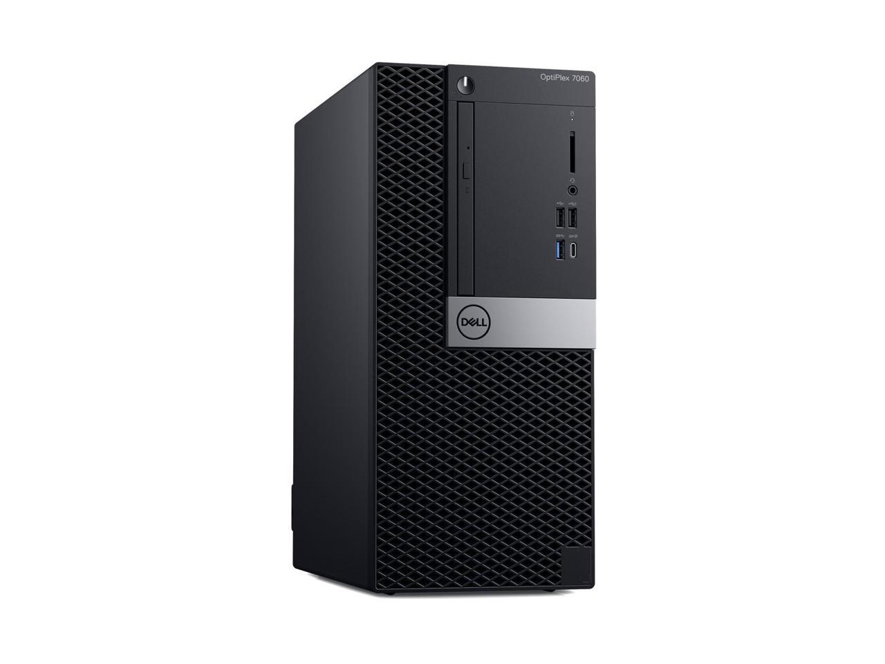 Dell OptiPlex 7060 Desktop Computer GH6JJ - Core i7 i7-8700 - 8 GB RAM - 500 GB HDD - Mini-tower - Windows 10 Pro 64-bit - AMD Radeon RX 550 4 GB - DVD-Writer - English Keyboard