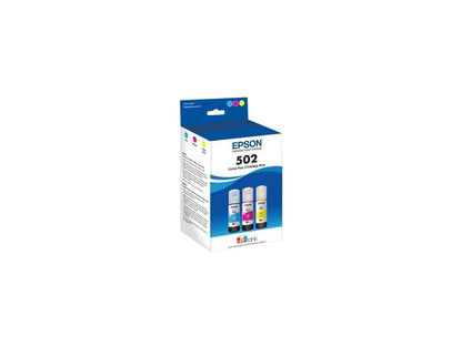 Epson T502 Multi-Color Ink Cartridges C/M/Y 3-Pack