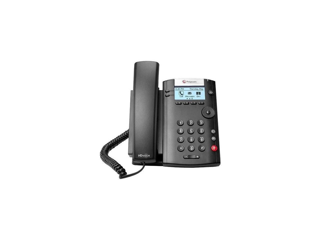 Polycom VVX 201 (2200-40450-025) 2-line Desktop Phone PoE