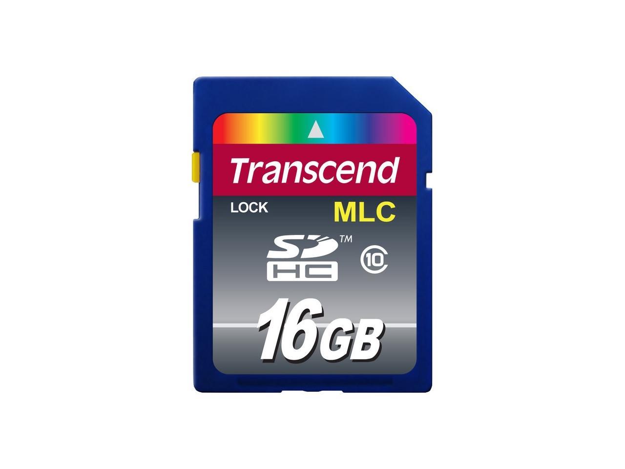 Transcend 16GB SDHC Class 10 Memory Card Mode TS16GSDHC10M