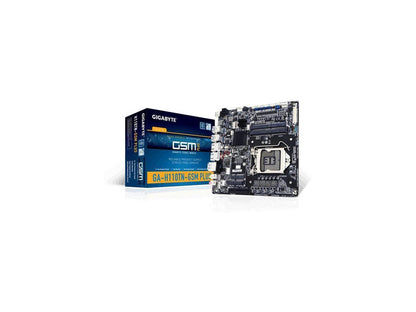 GIGABYTE GA-H110TN-GSM PLUS (rev. 1.0) LGA 1151 Intel H110 HDMI SATA 6Gb/s USB 3.0 Thin Mini-ITX Motherboards - Intel