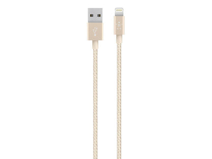 BELKIN BEL65633 4 MIXIT METALLIC LIGHTNING TO USB CABLE GOLD