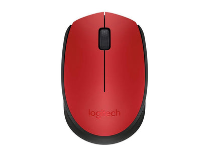 Logitech M170 910-004941 Red 1 x Wheel USB RF Wireless Optical 1000 dpi Mouse