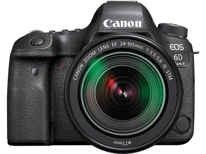 Canon EOS 6D Mark II 26.2MP Full-Frame Digital SLR Camera with EF 24-105mm IS STM Lens