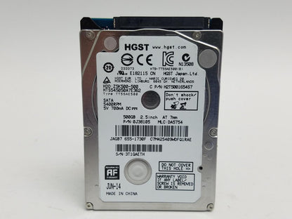 HGST HTS545050A7E362 TravelStar Z5K500 500GB 2.5" SATA II (3.0Gb/s) Laptop Hard Drive