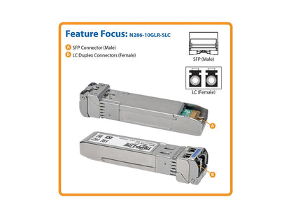 Tripp Lite Cisco SFP-10G-LR Compatible SFP Transceiver 10GBase-LR LC SMF - For Optical Network 1 LC