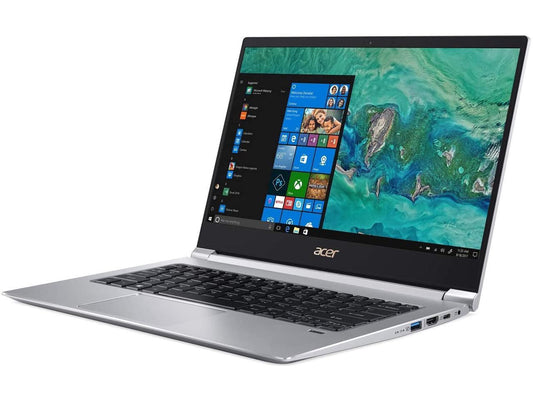 Acer Swift Ultra-Thin 14 Full HD IPS Laptop | Intel Core i5-8265U Quad-core | 8GB DDR4 | 512GB PCI-e SSD | Backlit Keyboard | Fingerprint|Gigabit WiFi |HDMI | Windows 10| Sparkly silver