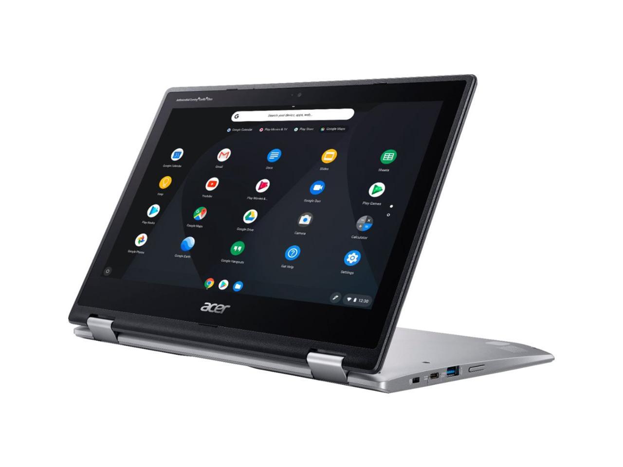 Acer Chromebook Spin 11 Convertible Touch-Screen Laptop| Intel Celeron N3350| 11.6" HD Touch Display| 4GB DDR4| 32GB eMMC| 802.11ac WiFi|HD webcam | Wacom EMR Pen| Sleeve| Sparkly Silver