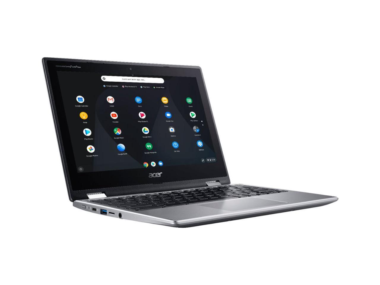 Acer Chromebook Spin 11 Convertible Laptop, Intel Celeron N3350, 11.6" HD Touch Display, 4GB DDR4, 32GB eMMC, 802.11ac WiFi, Wacom EMR Pen, Sleeve