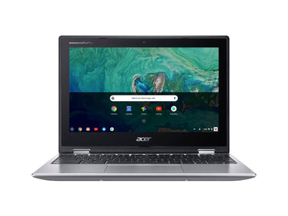 Acer Chromebook Spin 11 Convertible Laptop, Intel Celeron N3350, 11.6" HD Touch Display, 4GB DDR4, 32GB eMMC, 802.11ac WiFi, Wacom EMR Pen, Sleeve