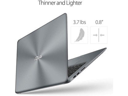 Newest Asus VivoBook Thin & Lightweight Laptop (8G DDR4/512G SSD)|15.6" Full HD(1920x1080) WideView display| AMD Quad Core A12-9720P Processor| Wi-Fi AC|Fingerprint Reader|HDMI |Windows 10 in S Mode