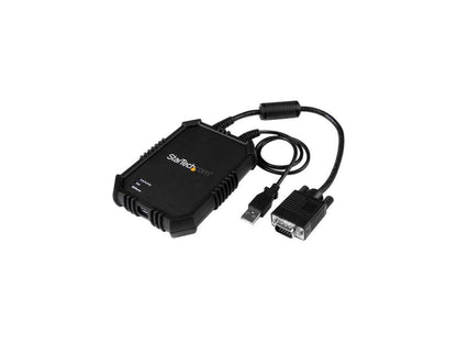StarTech.com NOTECONS02X Laptop to Server KVM Console - Rugged USB Crash Cart Adapter with File Transfer and Video Capture