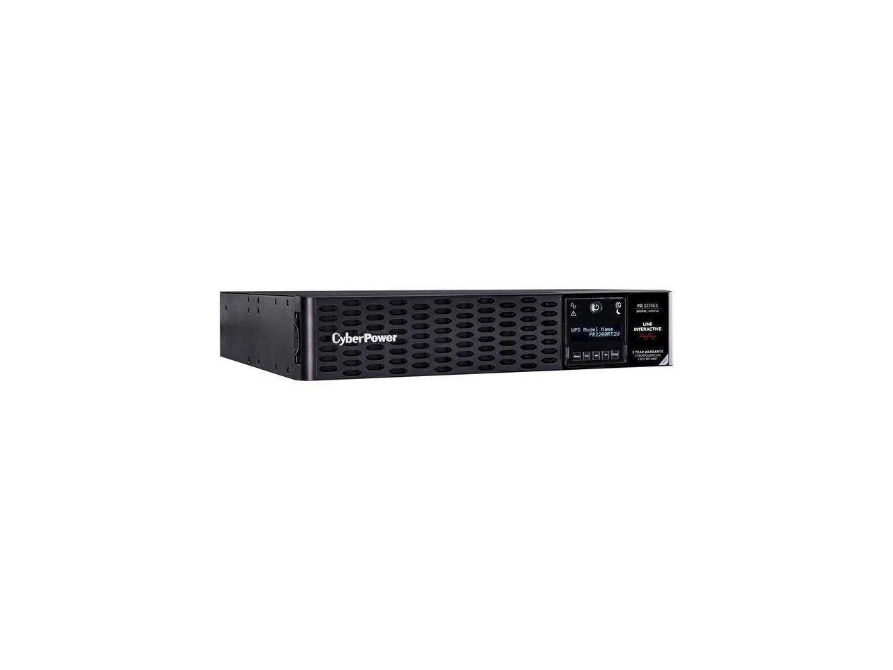 CYBERPOWER SYSTEMS (USA), INC. PR2200RT2U SINE WAVE, 2U RACK/TOWER, 8 X NEMA 5-20R, NEMA L5-30P W/10FT CORD, USB, SERI