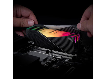 XPG LANCER DDR5 RGB 5200MHz 32GB (2x16GB) CL38-38-38 UDIMM 288-Pins Desktop SDRAM Memory RAM Kit (AX5U5200C3816G-DCLARBK)