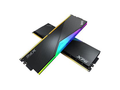 XPG LANCER DDR5 RGB 5200MHz 32GB (2x16GB) CL38-38-38 UDIMM 288-Pins Desktop SDRAM Memory RAM Kit (AX5U5200C3816G-DCLARBK)