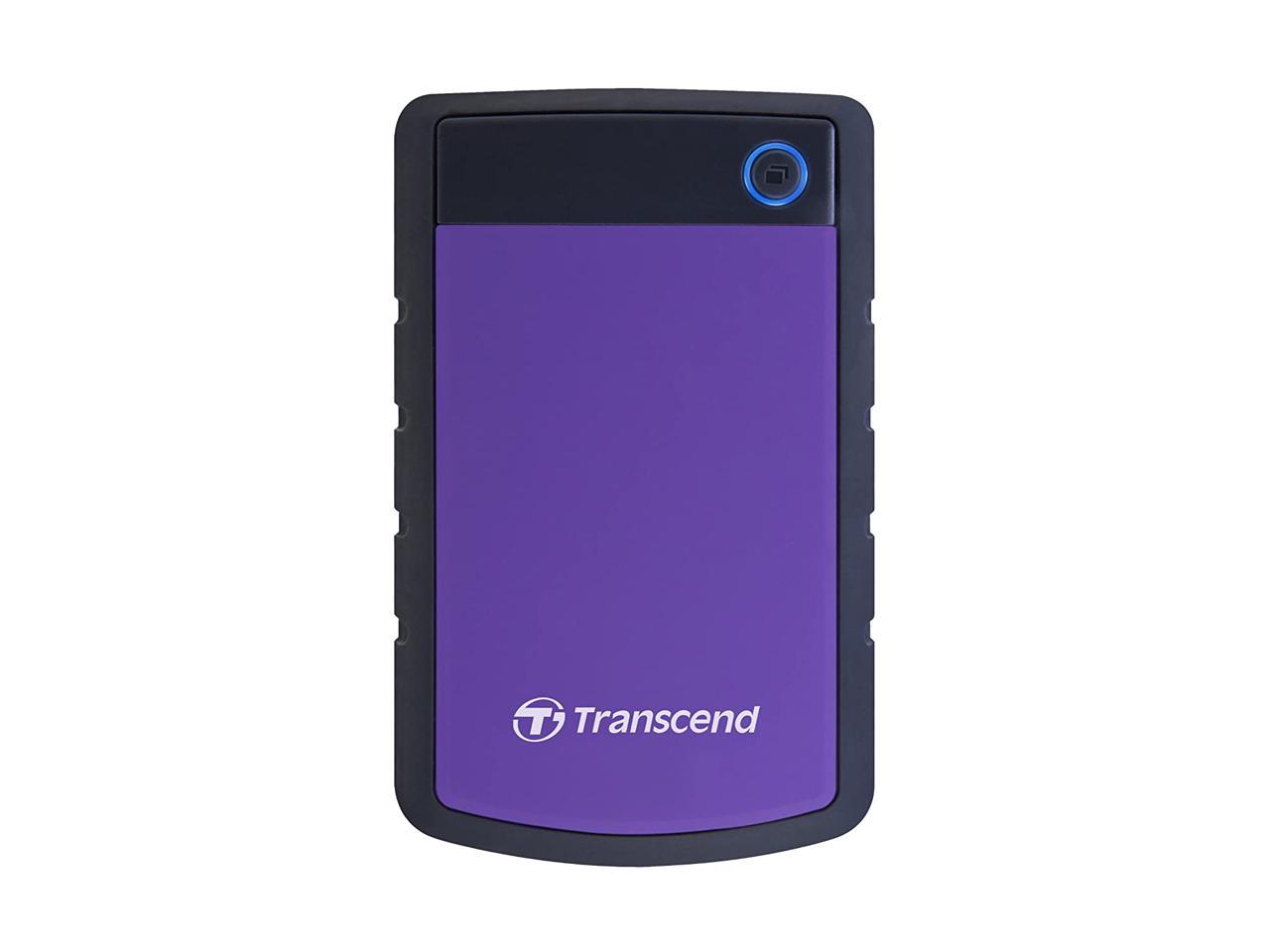 Transcend StoreJet 25H3 4 TB Portable Hard Drive - 2.5" External - SATA - Purple - USB 3.0 - - 3