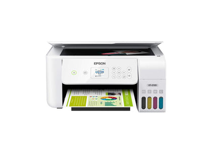 Epson EcoTank ET-2720 Wireless Color All-in-One Supertank Printer with Scanner and Copier - White