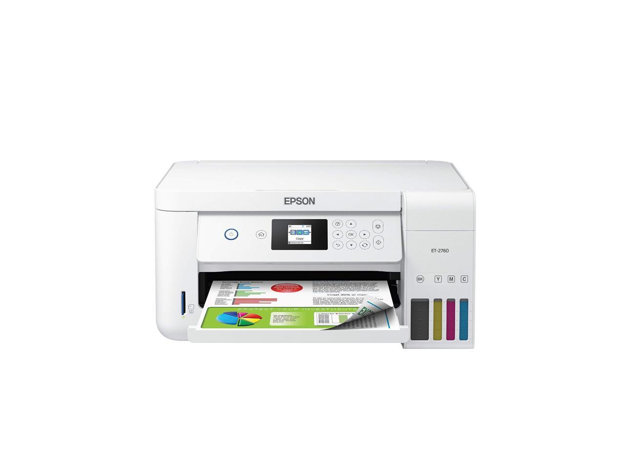 Epson EcoTank ET-2760 Wireless Color All-in-One Cartridge-Free Supertank Printer with Scanner and Copier