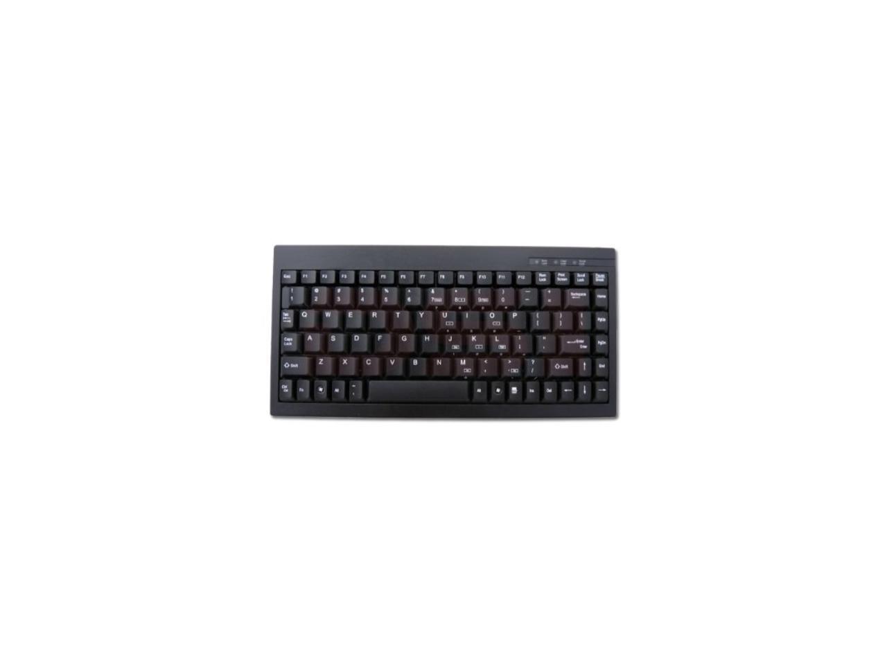 Adesso Mini USB Keyboard with Embedded Numeric Keypad (ACK-595UB)