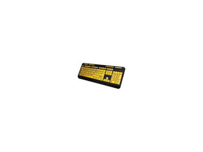 Adesso AKB-132UY EasyTouch 132 - Florescent Yellow Multimedia Desktop Keyboard