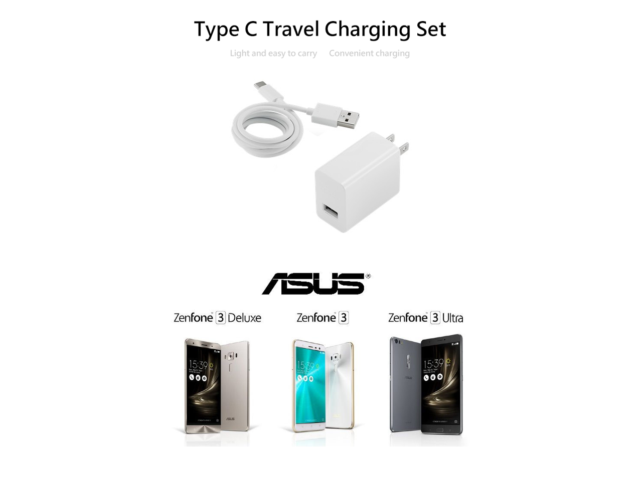 Asus 90AC0210-BPW001 18W Adapter & USB-C Cable