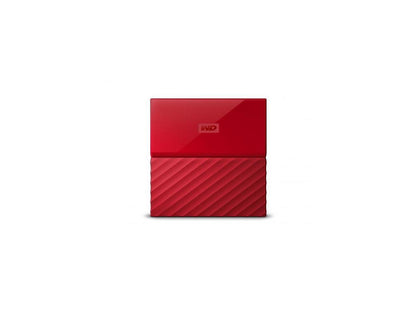 WD 2TB My Passport Portable Hard Drive USB 3.0 Model WDBS4B0020BRD-WESN Red
