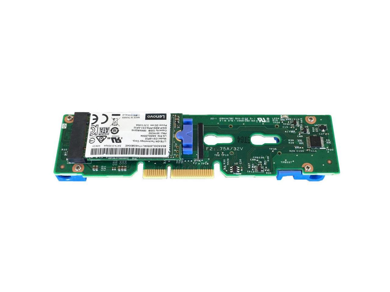 Lenovo 7Y37A01092 Thinksystem M.2 Enablement Kit - Storage Controller - M.2 - SATA 6Gb/S - 600 Mbps - for Thinksystem SD530, SN850, SR530, SR550, SR630, SR650, SR850, SR950, ST550