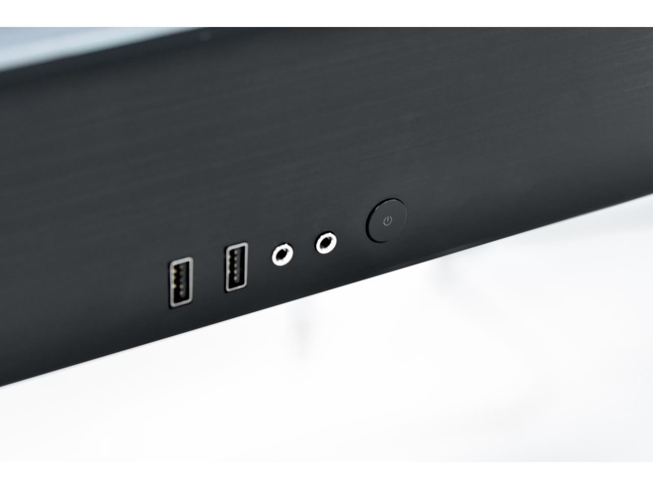 LIAN LI DK-05 FX Black Aluminum / Steel Desk Computer Case 2 x ATX PSU (Optional) Power Supply