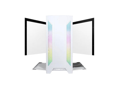 LIAN LI LANCOOL II WHITE Tempered Glass ATX Case -White Color -LANCOOL II -Way