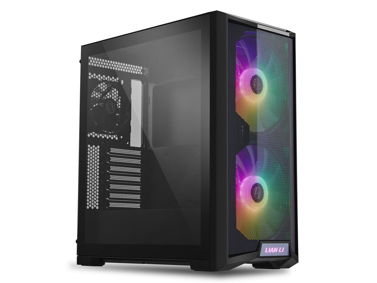 LIAN LI LANCOOL 215 X Black Steel / Tempered Glass ATX Mid Tower Computer Case