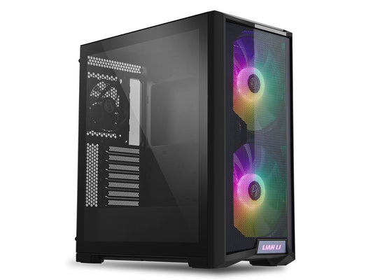 LIAN LI LANCOOL 215 X Black Steel / Tempered Glass ATX Mid Tower Computer Case